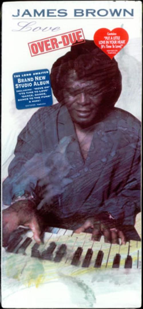 James Brown Love OverDue Sealed Longbox US CD album (CDLP) (510010)