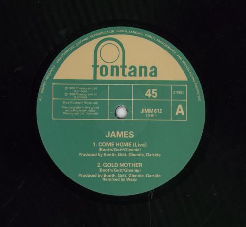 James Come Home 12" vinyl single (12 inch record / Maxi-single) UK JMS12CO108676