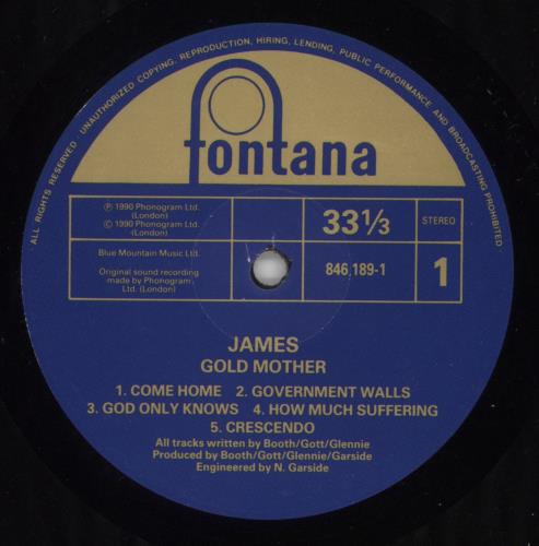 James Gold Mother - 1st - EX vinyl LP album (LP record) UK JMSLPGO733902