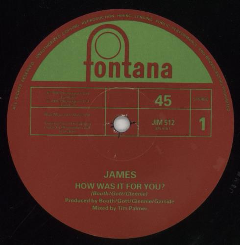 James How Was It For You? 12" vinyl single (12 inch record / Maxi-single) UK JMS12HO99779