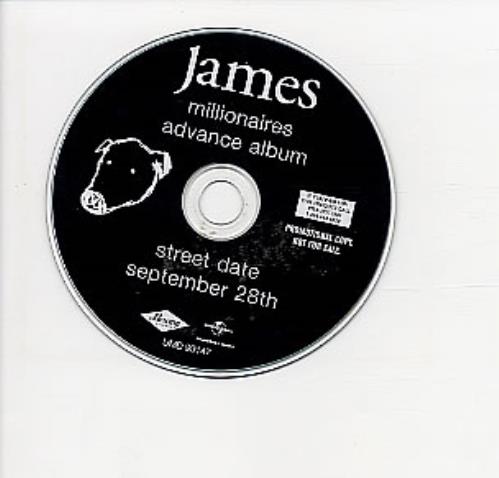 James Millionaires Advance Album CD album (CDLP) Canadian JMSCDMI253377