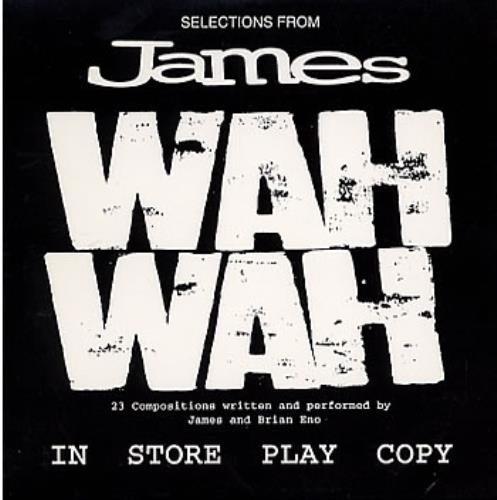 James Selections From Wah Wah CD single (CD5 / 5") US JMSC5SE42088