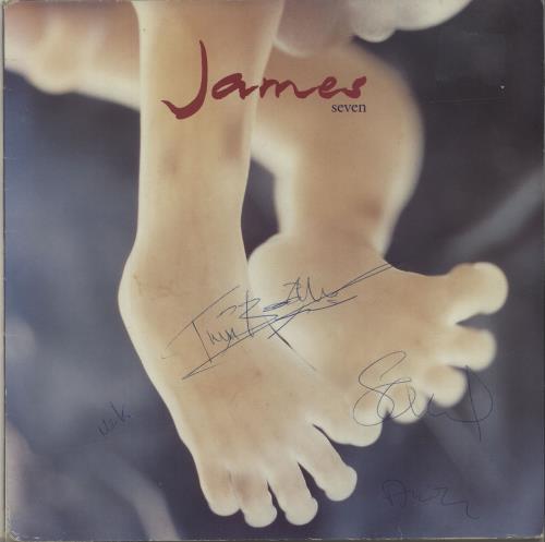 James Seven - Autographed vinyl LP album (LP record) UK JMSLPSE679602