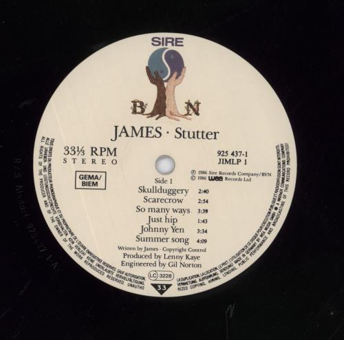 James Stutter vinyl LP album (LP record) UK JMSLPST109332