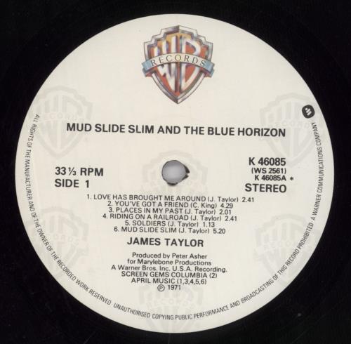 James Taylor Mud Slide Slim And The Blue Horizon shrink UK vinyl LP