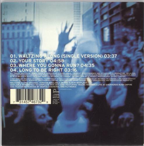 James Waltzing Along - Part One CD single (CD5 / 5") UK JMSC5WA175016