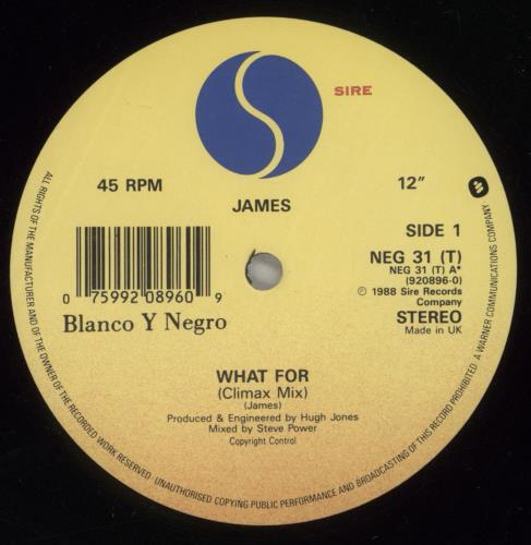 James What For 12" vinyl single (12 inch record / Maxi-single) UK JMS12WH175354
