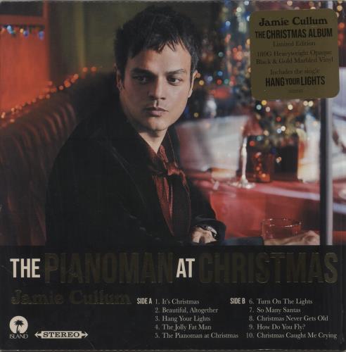 Jamie Cullum The Pianoman At Christmas - Black & Gold Vinyl vinyl LP album (LP record) UK JAELPTH871592