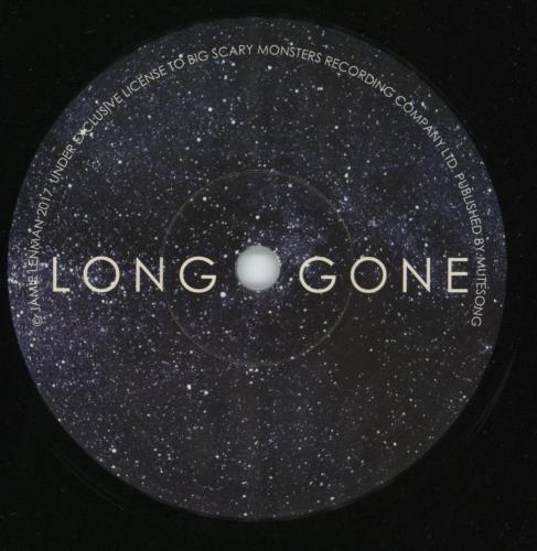 Jamie Lenman Long Gone / Irrelevant - Translucent Dark Blue Vinyl - Autographed Print 7" vinyl single (7 inch record / 45) UK 3B407LO875464