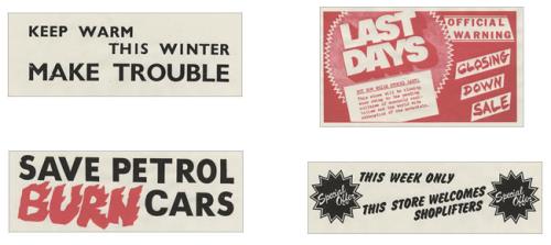 Jamie Reid Set of 4 Stickers memorabilia UK JVDMMSE479607