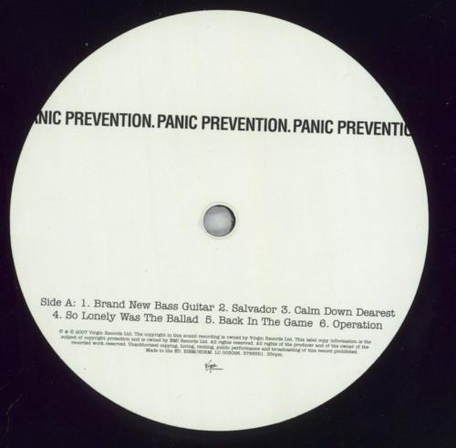 Jamie T Panic Prevention - hype sticker vinyl LP album (LP record) UK JE6LPPA833294