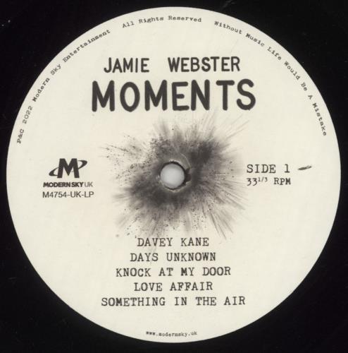 Jamie Webster Moments vinyl LP album (LP record) UK 34YLPMO856715