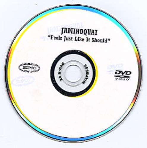 Jamiroquai Feels Just Like It Should promo DVD-R US JMQDRFE332785