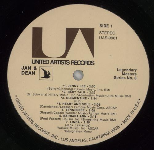 Jan & Dean Jan & Dean Anthology Album 2-LP vinyl record set (Double LP Album) US JDE2LJA61977