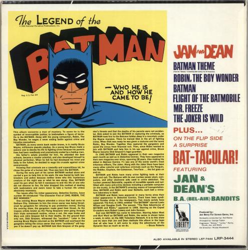 Jan & Dean Jan And Dean Meet Batman - 1st vinyl LP album (LP record) US JDELPJA697685