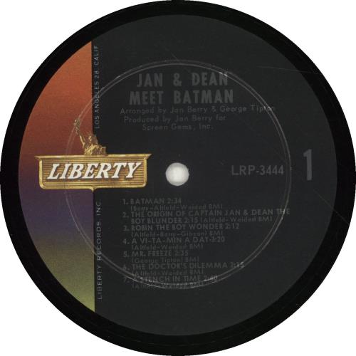 Jan & Dean Jan And Dean Meet Batman - 1st vinyl LP album (LP record) US JDELPJA697685