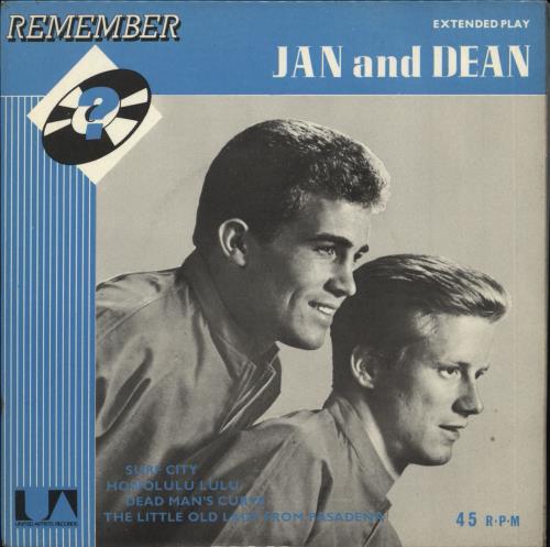 Jan & Dean Remember Jan & Dean EP 7" vinyl single (7 inch record / 45) UK JDE07RE718312