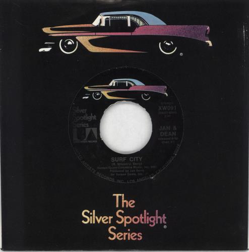 Jan & Dean Surf City 7" vinyl single (7 inch record / 45) US JDE07SU702891