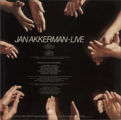 Jan Akkerman Live vinyl LP album (LP record) US JKKLPLI866931