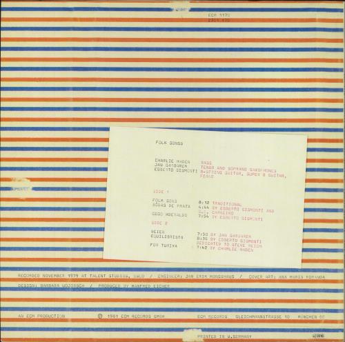 Jan Garbarek Folk Songs vinyl LP album (LP record) German KV2LPFO796716