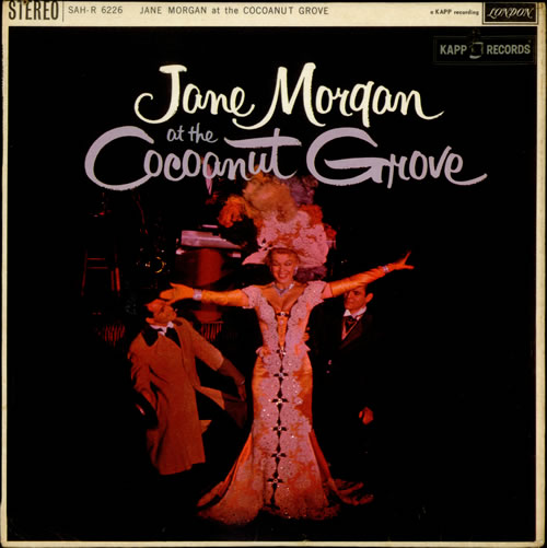Jane Morgan At The Cocoanut Grove vinyl LP album (LP record) UK JM9LPAT534869