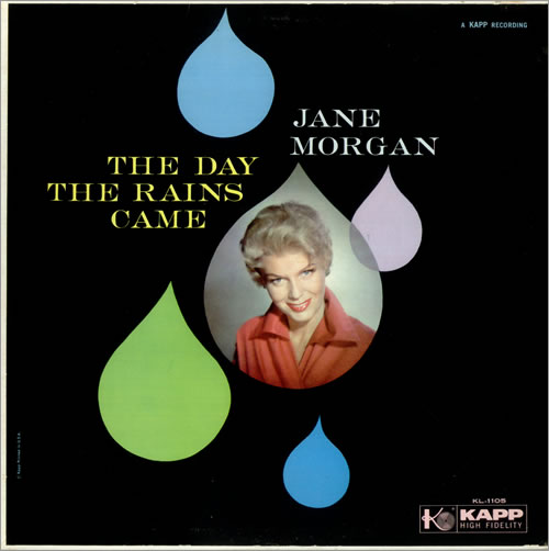 Jane Morgan The Day The Rains Came vinyl LP album (LP record) US JM9LPTH536247