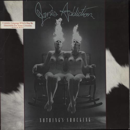 Janes Addiction Nothing's Shocking - Stickered - EX vinyl LP album (LP record) UK JANLPNO777224