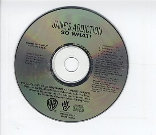 Janes Addiction So What! CD single (CD5 / 5") US JANC5SO113756