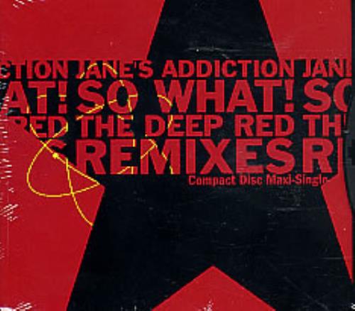 Janes Addiction So What! CD single (CD5 / 5") US JANC5SO216463
