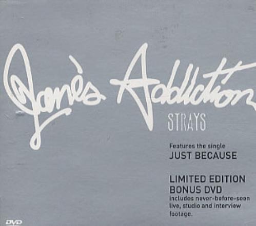 Janes Addiction Strays 2-disc CD/DVD set UK JAN2DST251276