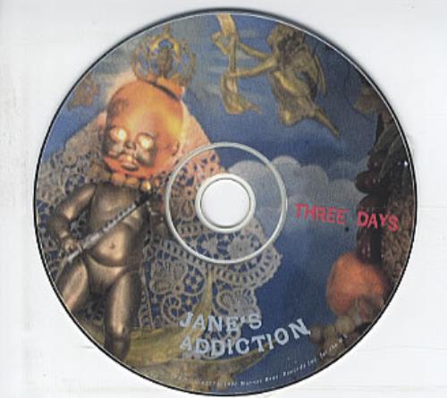 Janes Addiction Three Days CD single (CD5 / 5") US JANC5TH04446