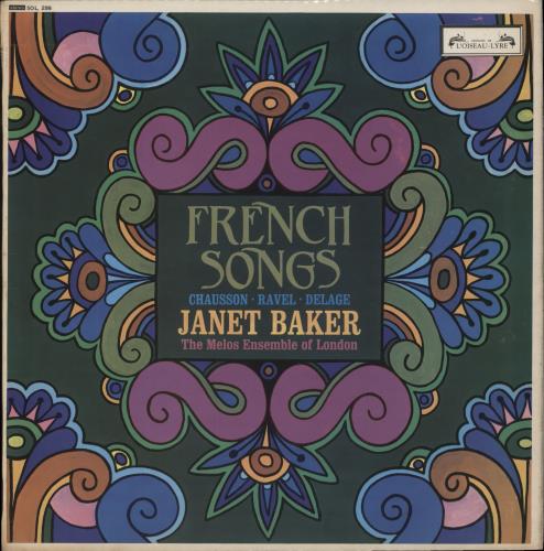 Janet Baker French Songs vinyl LP album (LP record) UK J58LPFR892681