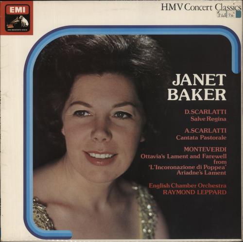 Janet Baker Janet Baker Sings vinyl LP album (LP record) UK J58LPJA835877