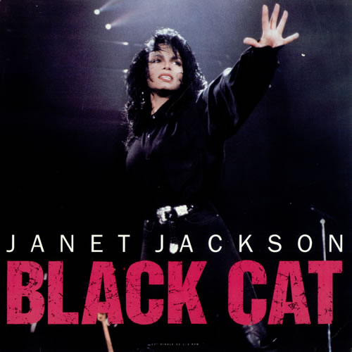 Janet Jackson Black Cat 12" vinyl single (12 inch record / Maxi-single) US J-J12BL26986
