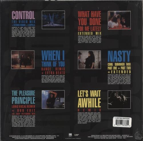 Janet Jackson Control: The Remixes 2-LP vinyl record set (Double LP Album) US J-J2LCO881222