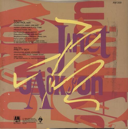 Janet Jackson Control 7" vinyl single (7 inch record / 45) UK J-J07CO100263