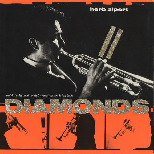 Janet Jackson Diamond - With Herb Alpert 7" vinyl single (7 inch record / 45) US J-J07DI84750