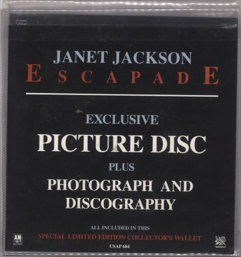 Janet Jackson Escapade 7" vinyl picture disc (7 inch picture disc single) UK J-J7PES892289