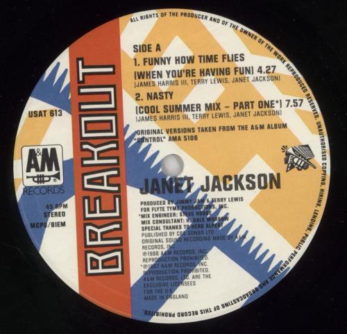 Janet Jackson Funny How Time Flies 12" vinyl single (12 inch record / Maxi-single) UK J-J12FU08380