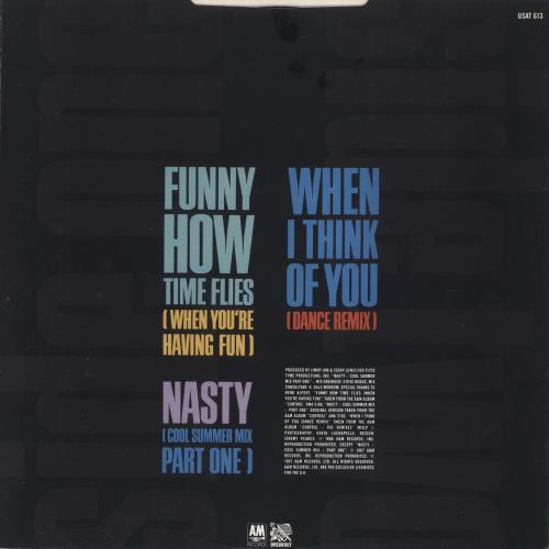 Janet Jackson Funny How Time Flies 12" vinyl single (12 inch record / Maxi-single) UK J-J12FU08380