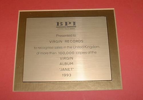 Janet Jackson Janet award disc UK J-JAWJA309159