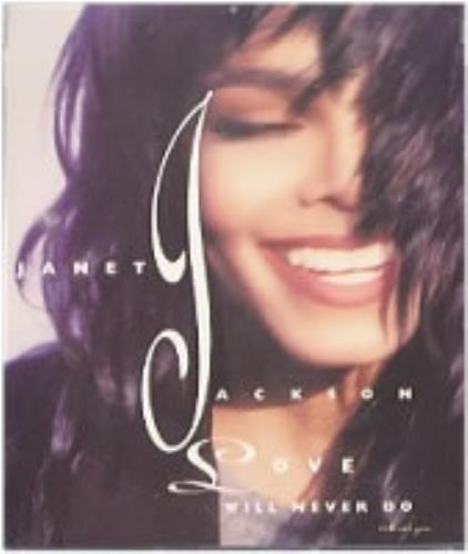 Janet Jackson Love Will Never Do CD single (CD5 / 5") US J-JC5LO88951