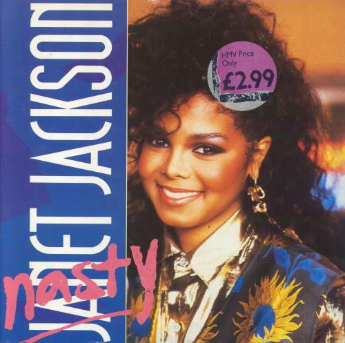Janet Jackson Nasty 12" vinyl single (12 inch record / Maxi-single) UK J-J12NA17685