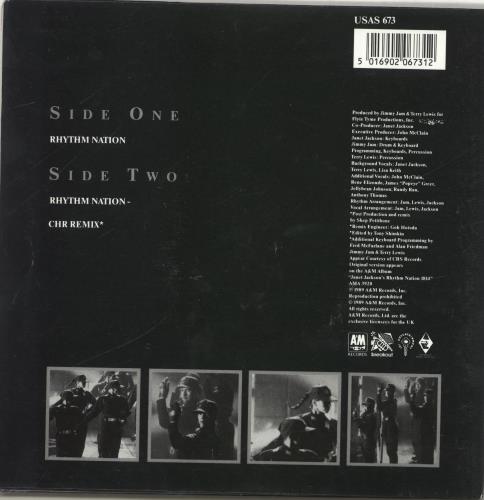 Janet Jackson Rhythm Nation - Gatefold 7" vinyl single (7 inch record / 45) UK J-J07RH42998