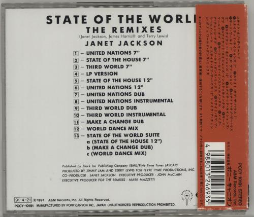 Janet Jackson State Of The World - The Remixes CD album (CDLP) Japanese J-JCDST235081