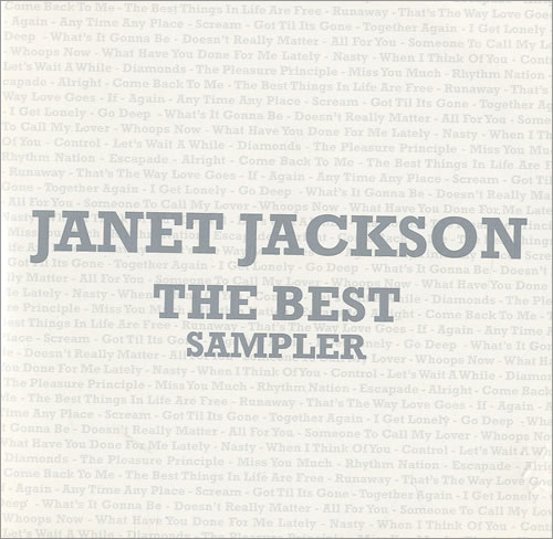 Janet Jackson The Best - Sampler CD album (CDLP) UK J-JCDTH492974