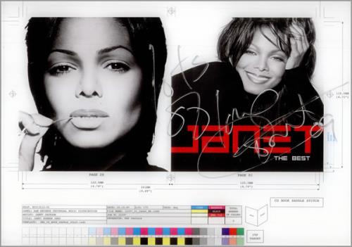 Janet Jackson The Best - Signed Framed Artwork memorabilia UK J-JMMTH528835