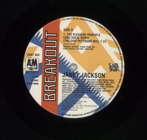 Janet Jackson The Pleasure Principle 12" vinyl single (12 inch record / Maxi-single) UK J-J12TH23056