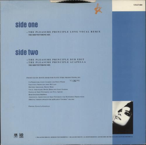 Janet Jackson The Pleasure Principle 12" vinyl single (12 inch record / Maxi-single) UK J-J12TH23056