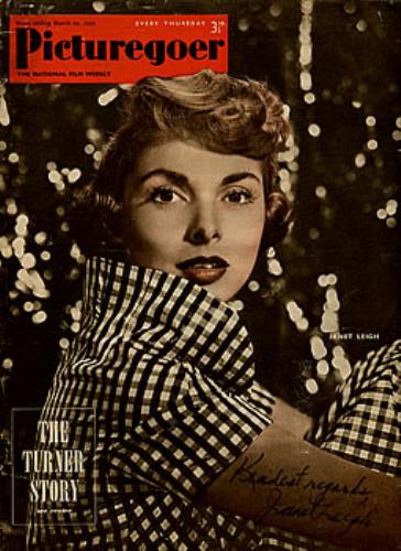 Janet Leigh Picturegoer Magazine - Autographed magazine UK JL2MAPI285351